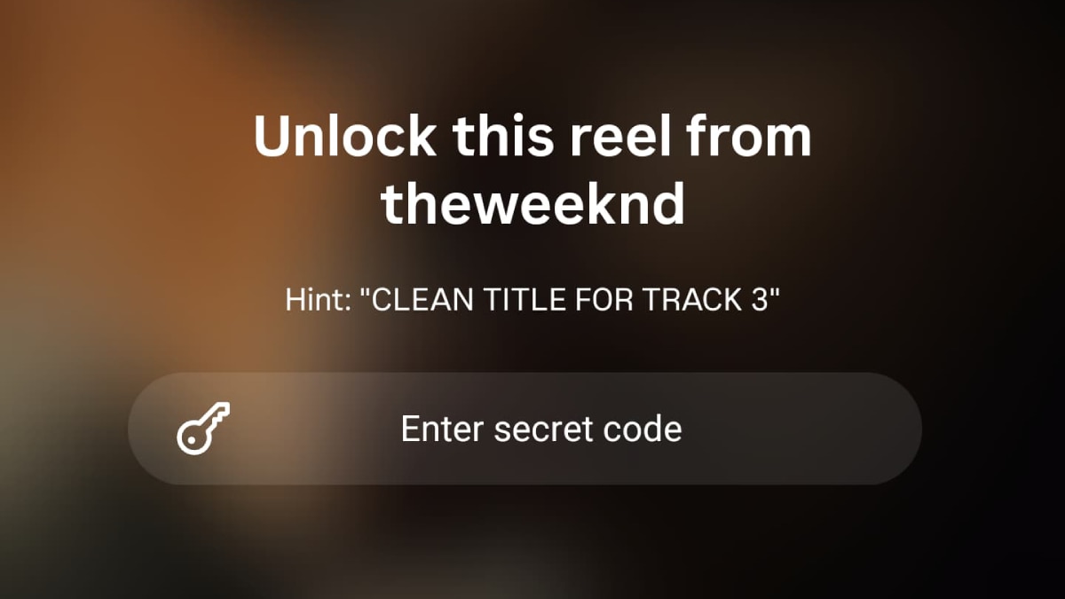 The Weeknd Drops Exclusive Teaser With Secret-Code Reels: Instagram’s New Feature Turns Content Into A Game
