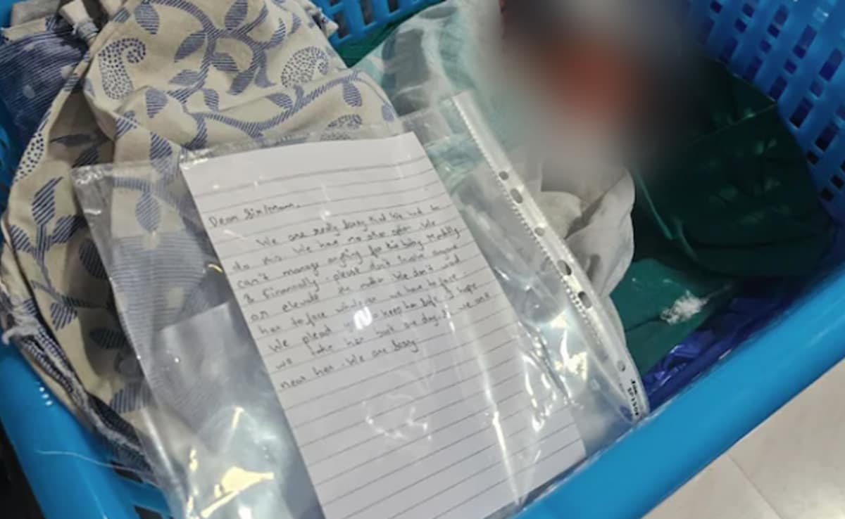 Newborn Girl Found Dumped In Basket In Navi Mumbai, ‘Sorry’ Note Recovered