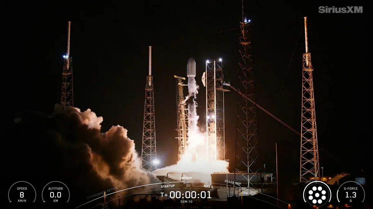SpaceX Launches SiriusXM’s SXM-10 Satellite, Nails Booster Landing