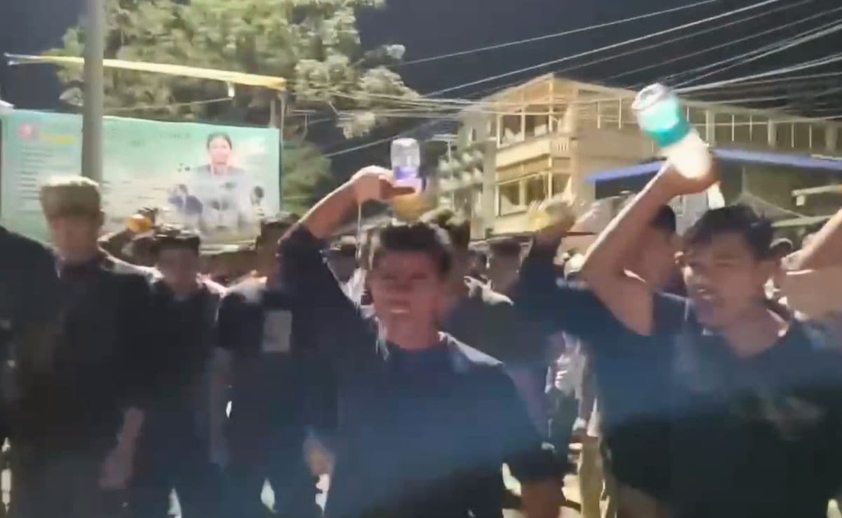Video: Protesters Pour Petrol On Head, Threaten To Set Themselves On Fire In Manipur