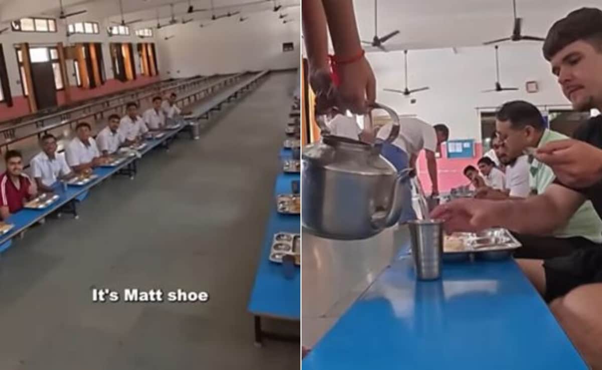 विदेशी यूट्यूबर ने हरियाणा के स्कूल में खाया मिड डे मील, देसी फूड के हुए मुरीद, देखें वायरल Video