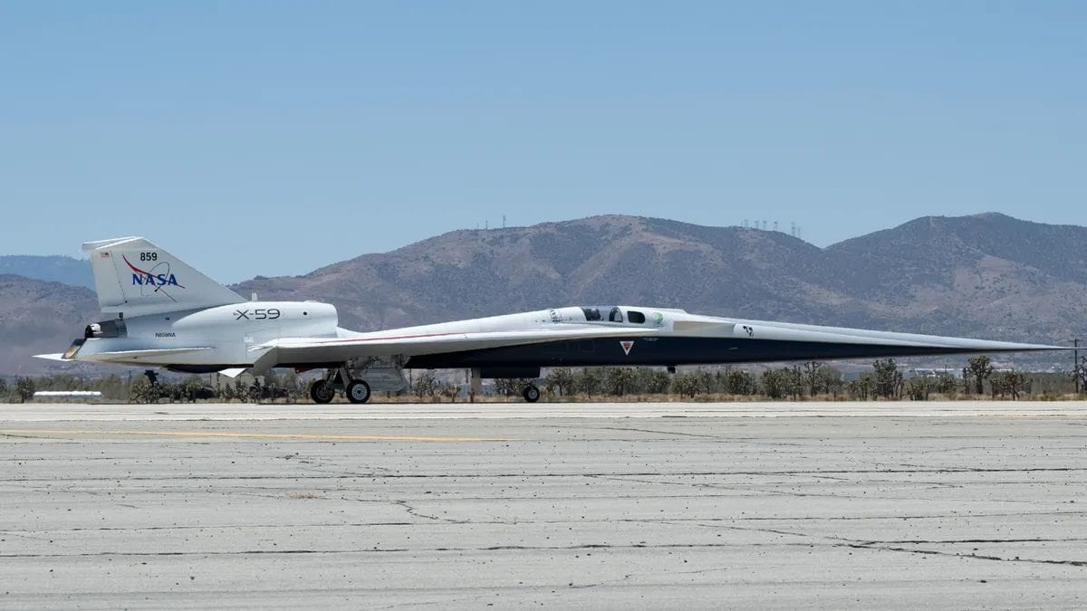 NASA’s X-59 Moves Closer to First Flight with Advanced Taxi Tests and Augmented Vision
