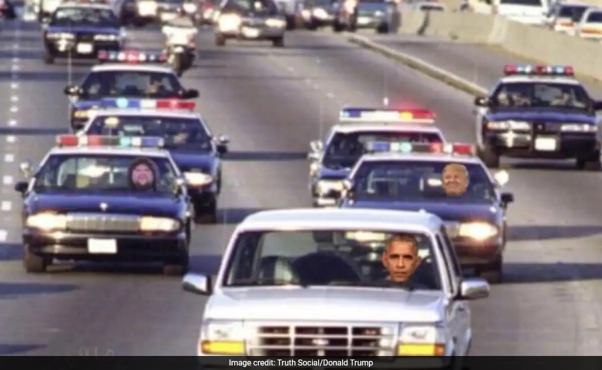 Trump’s Latest Meme Attack Depicts Obama in OJ Simpson And The White Ford Bronco Police Chase