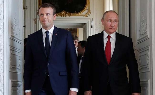 Macron Urges Ukraine Ceasefire In Talks With Putin: Elysee