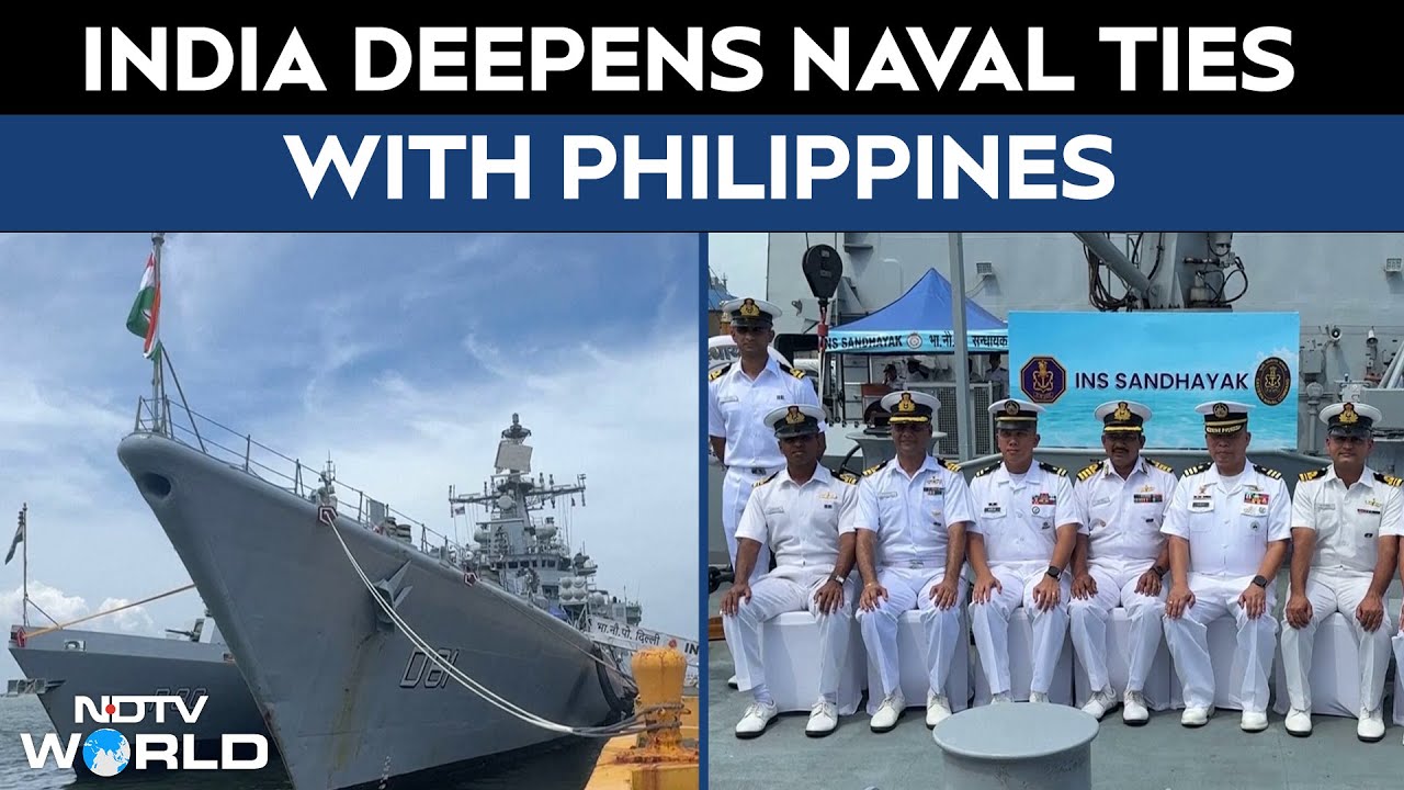 India Deepens Naval Ties With Philippines | Indian Warship Makes Goodwill Visit To Manila