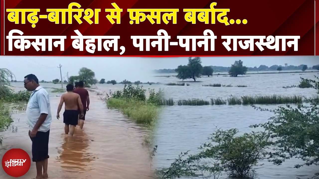Rajasthan Flood: हर तरफ पानी ही पानी राजस्थान में बादलों का ‘ब्रेक फ़ेल’ | Monsoon | Weather