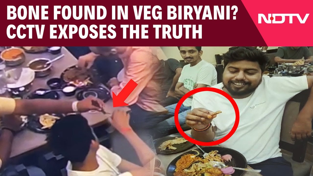 Bone Found in Veg Biryani? CCTV Exposes Truth Behind UP Restaurant Controversy