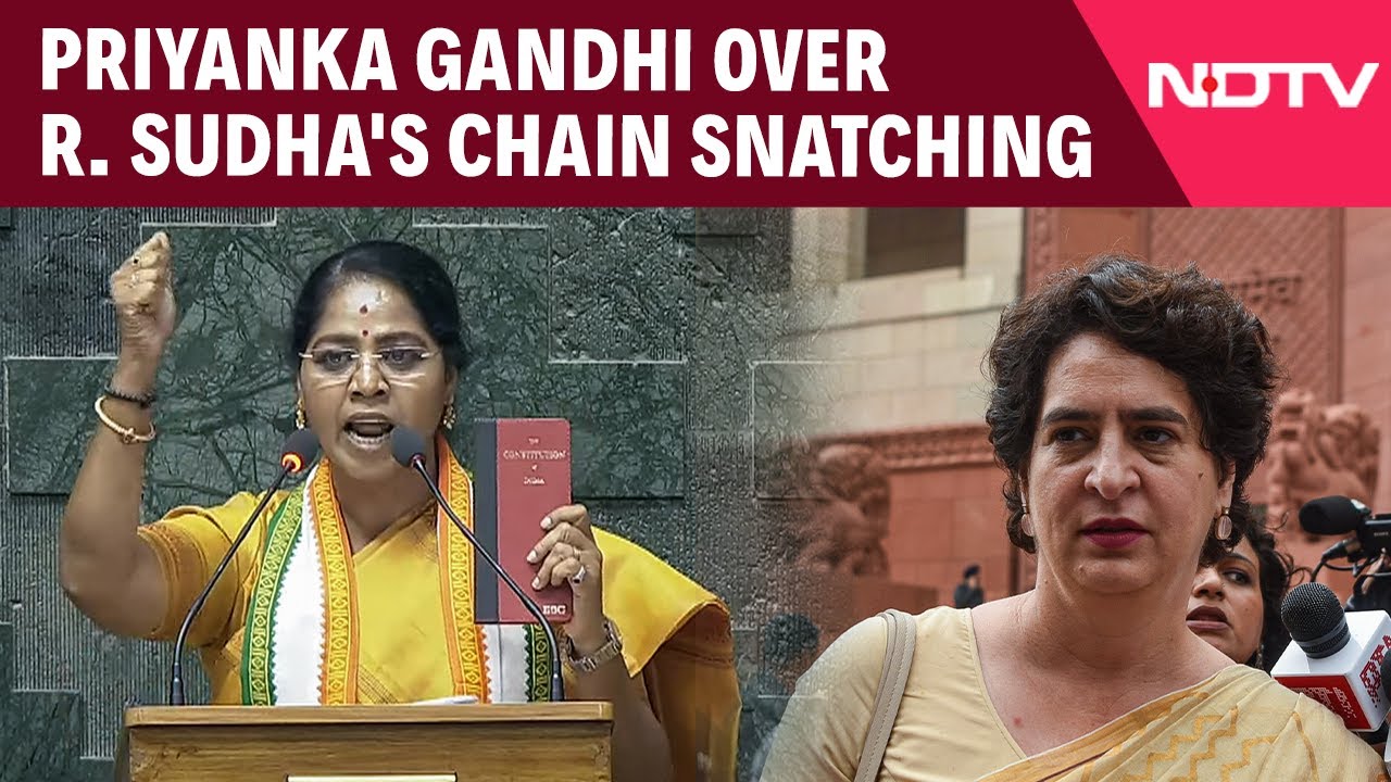 Priyanka Gandhi Expresses Concern Over MP R. Sudha’s Chain Snatching