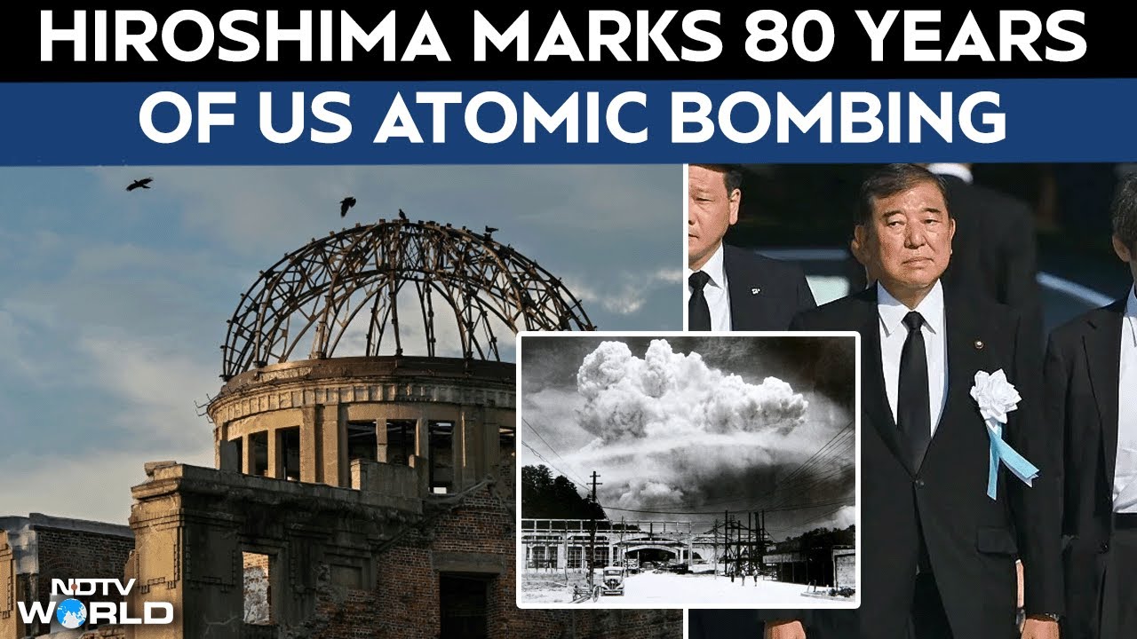 Hiroshima Marks 80th Anniversary of Atomic Bombing in Japan, people Protest Against Nuclear Weapons