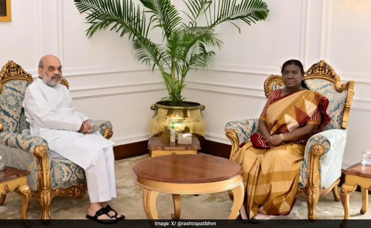 After PM Modi, Home Minister Amit Shah Meets President Murmu Amid Parliament Disruptions