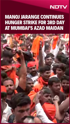 Manoj Jarange News | Manoj Jarange Patil On Hunger Strike For Third Day At Mumbai’s Azad Maidan