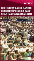 Rahul Gandhi Reacts As “humara Raja Rahul…jaisa Ho” Chants Echo In Annual Legal Conclave 2025