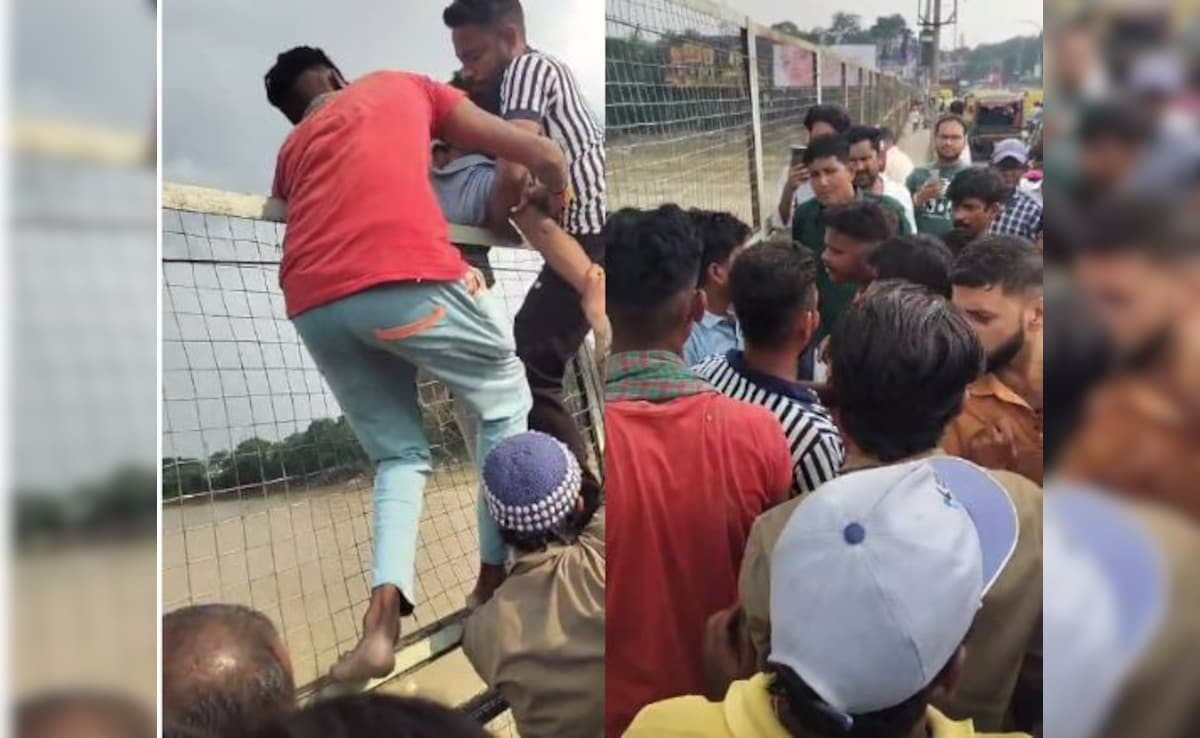 उफनाती गंगा में कूदने वाला था… युवकों ने दबोचा और फिर सिखाया न भूलने वाला सबक