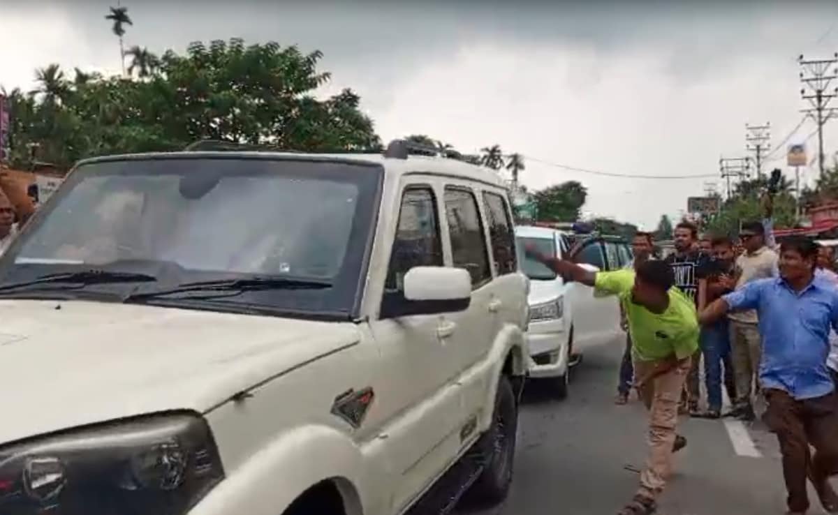 BJP’s Suvendu Adhikari’s Convoy Attacked In Bengal’s Cooch Behar