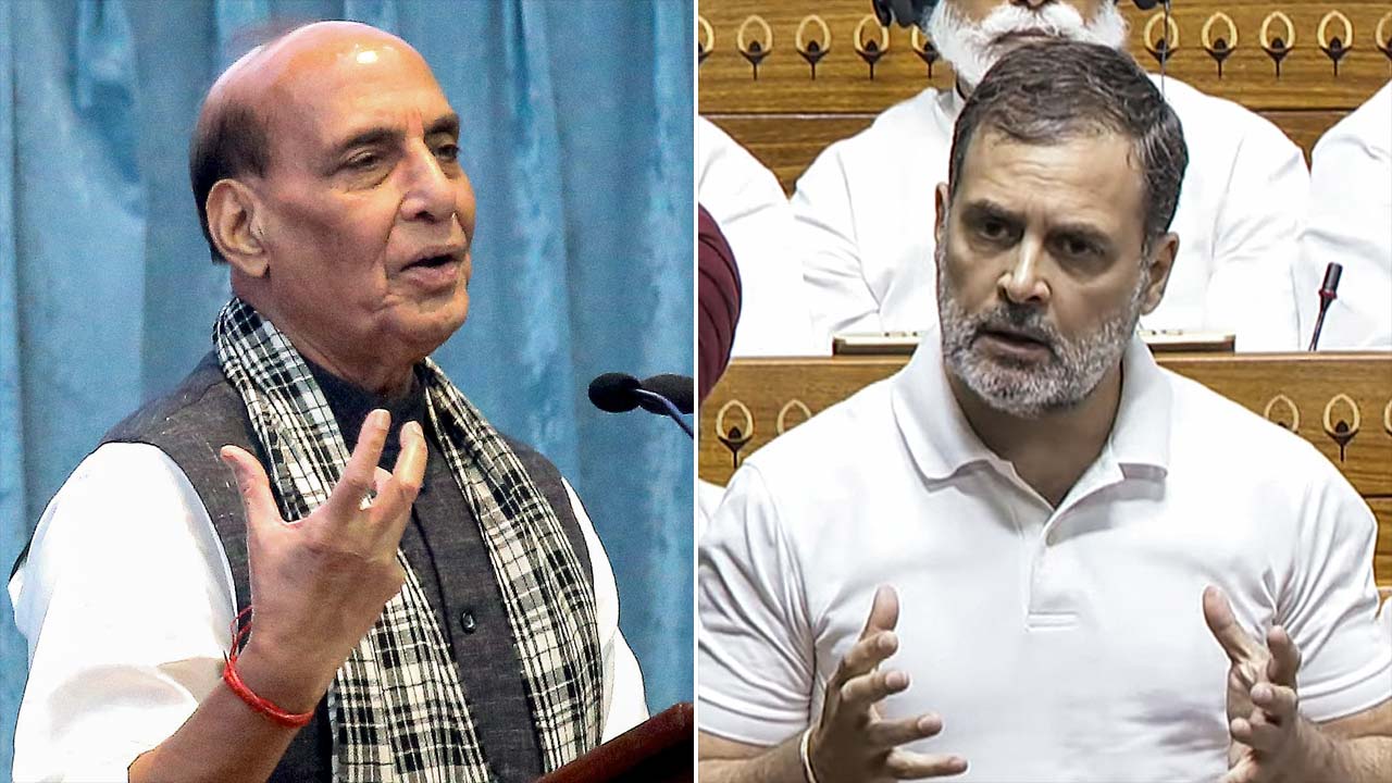 Rajnath Singh Hits Back at Rahul Gandhi’s “Atom Bomb” Claim On Bihar Voter List