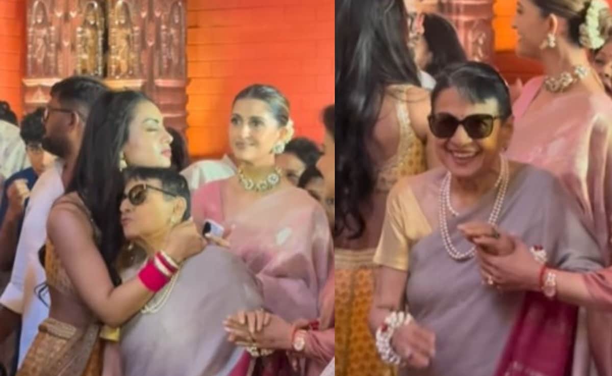 Viral: Kajol’s Daughter Nysa Shares A Warm Hug With Nani Tanuja At Durga Puja Festivities