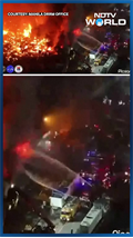 Massive Fire Displaces 500 Families In Residential Area Of Manila, Philippines