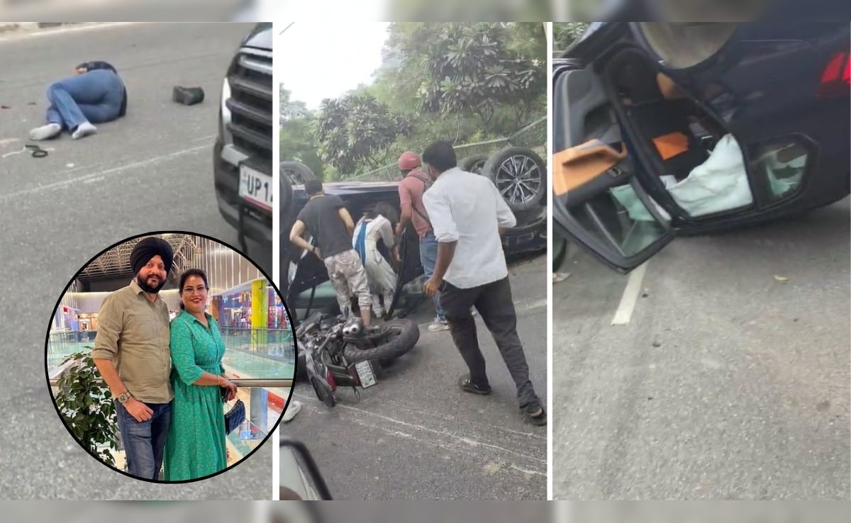 BMW की टक्कर से सड़क पर लहूलुहान पति-पत्नी और… 17 सेकंड के वीडियो में दिल्ली के 2 चेहरे