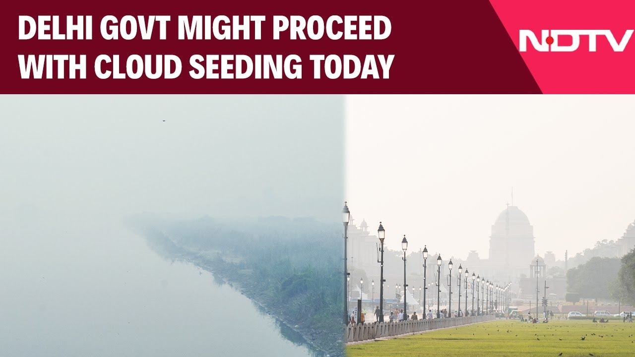 Delhi Cloud Seeding News | Cloud Seeding Likely In Delhi Today To Tackle Toxic Air