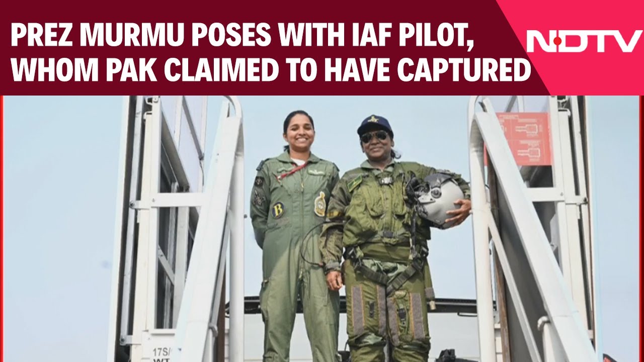 President Murmu Poses With Air Force Pilot Shivangi Singh, Whom Pak Once Claimed To Have Captured