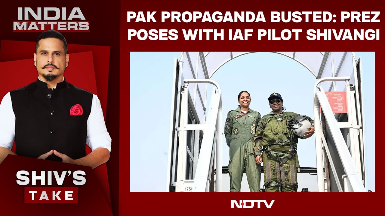 President Murmu Poses With IAF Pilot Shivangi Singh, Silencing Pakistan’s Claims