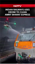 Indian Railways News | Video: Indian Railways Uses Drone To Clean Amrit Bharat Express