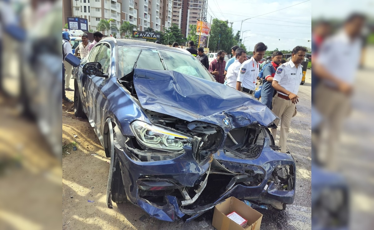 Speeding BMW Rams Bike In Hyderabad. Woman Injured, Driver On The Run