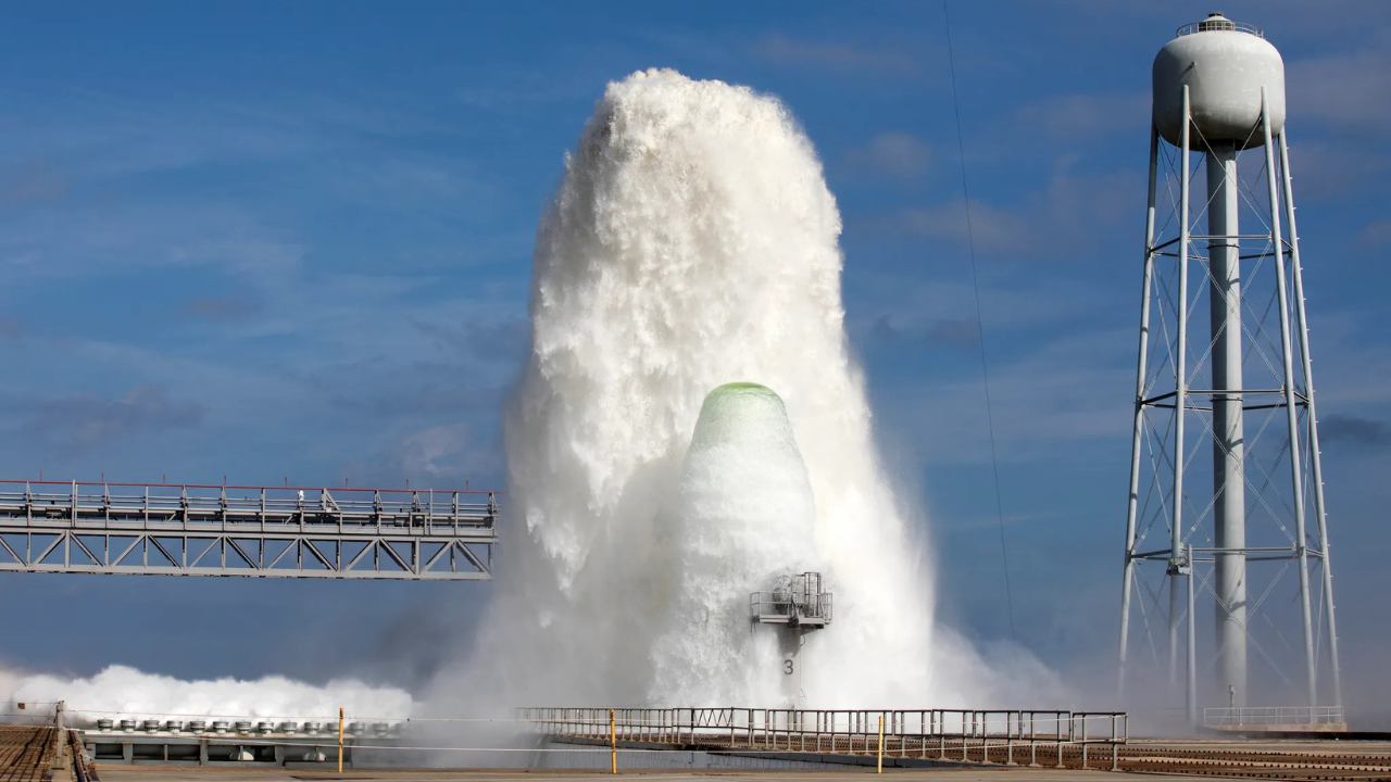 Why NASA releases half million gallons of water before every rocket launch