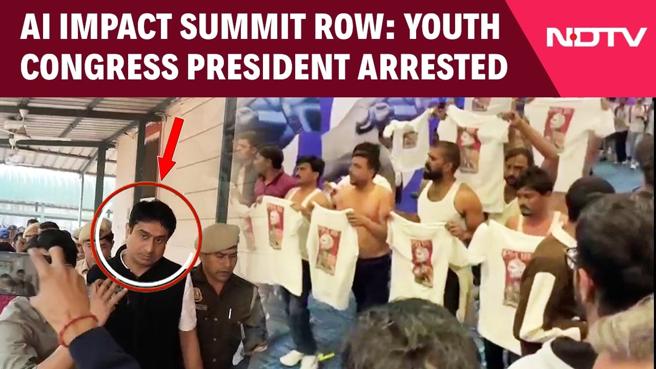Youth Congress Chief Uday Bhanu Arrested Over Shirtless Protest During AI Impact Summit