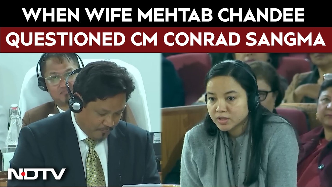 When Wife Mehtab Chandee Questioned CM Conrad Sangma In Meghalaya Assembly
