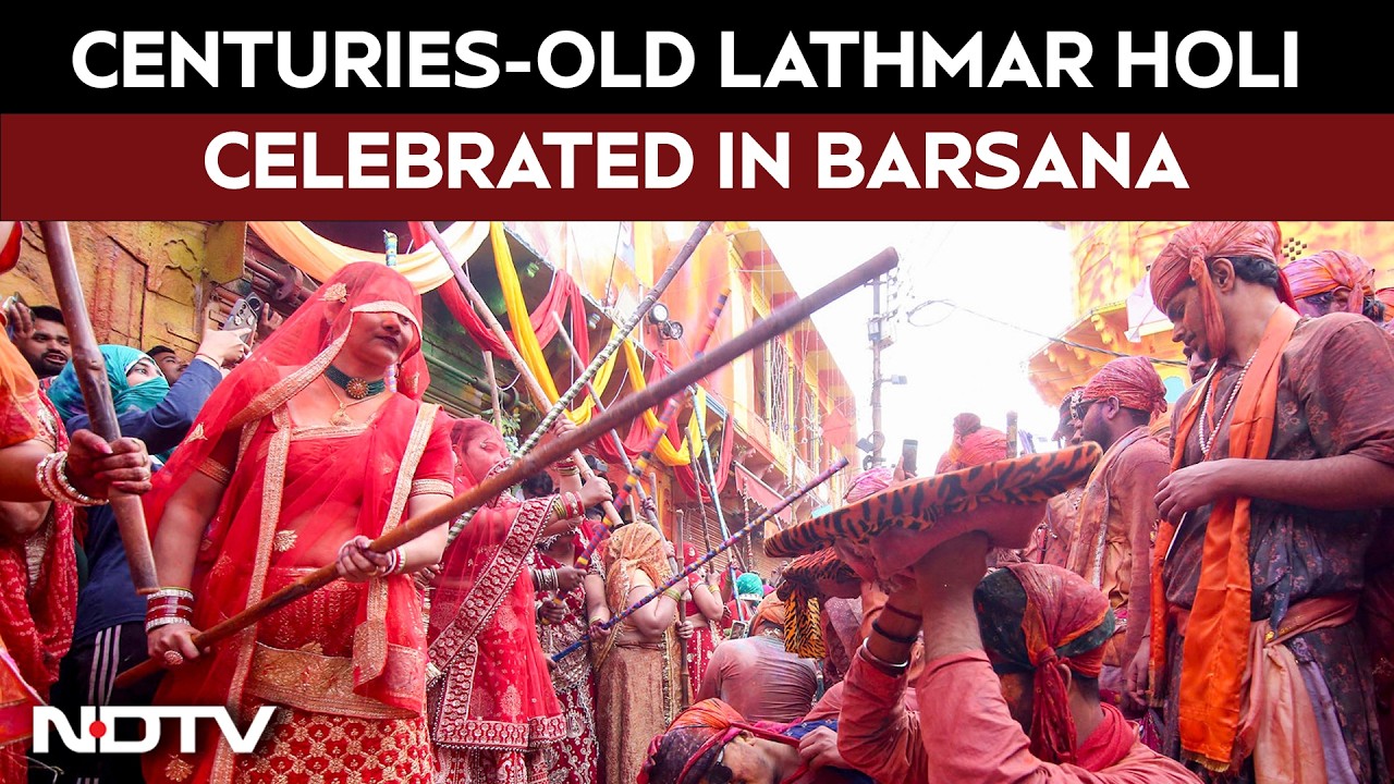 Centuries-Old Lathmar Holi Celebrated With Tradition And Devotion In Barsana, Radha’s Town