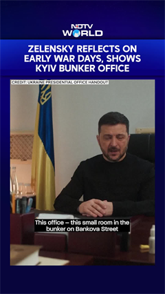 Volodymyr Zelensky Reflects On Early War Days, Shows Kyiv Bunker Office