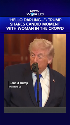 “Hello Darling…” President Trump Shares A Candid Moment With A Woman Among The Crowd