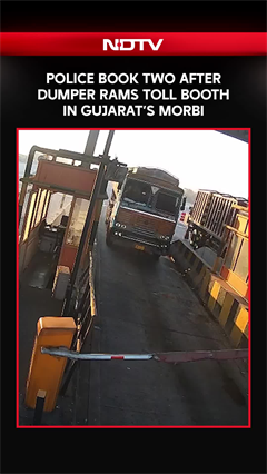 Police Book Two After Dumper Rams Into Toll Booth in Gujarat’s Morbi