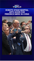 Robots Dance, Box And Flex In Hangzhou During German Chancellor Friedrich Merz’s China Visit