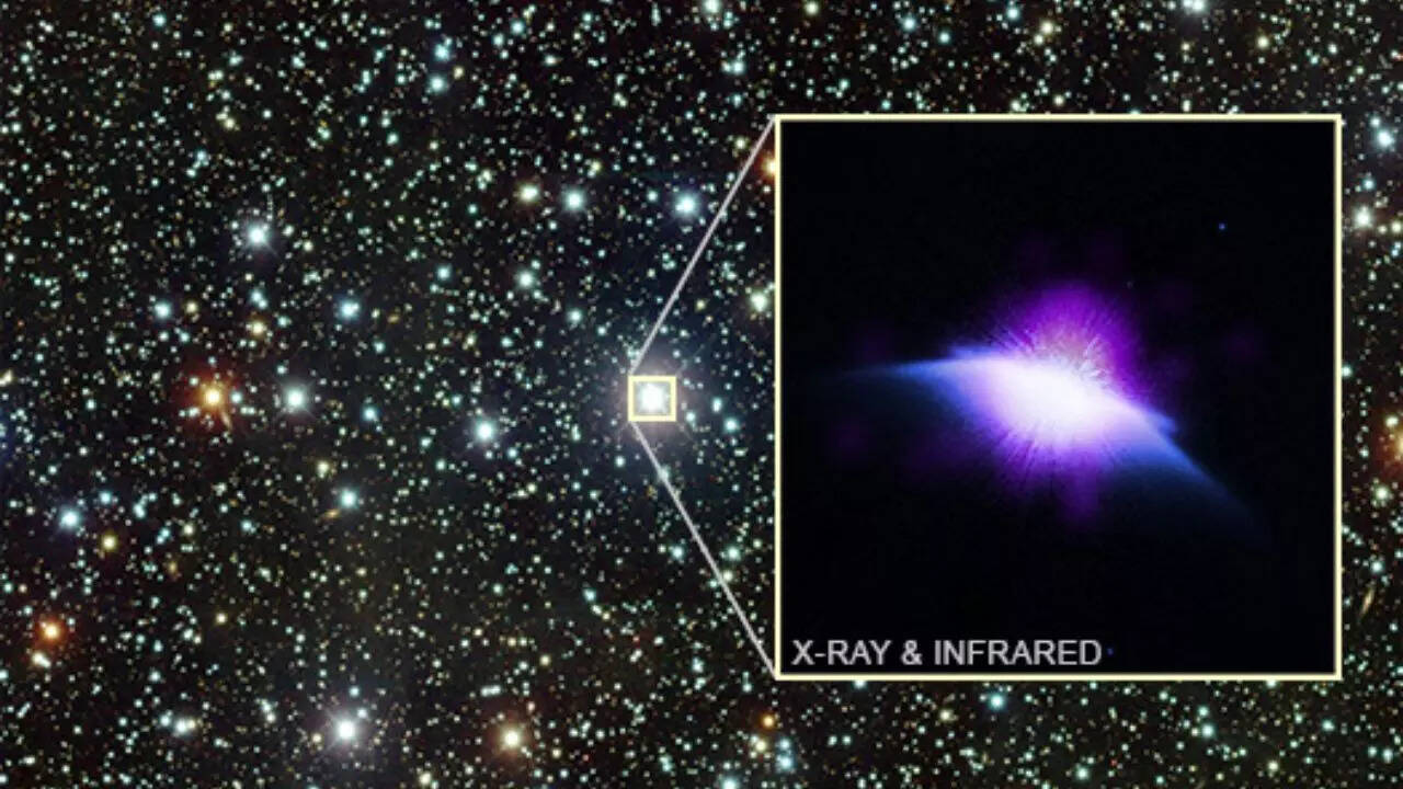 NASA’s Chandra captures ‘young sun’ caught blowing bubbles in HD 61005’s astrosphere with moth-like dust wings