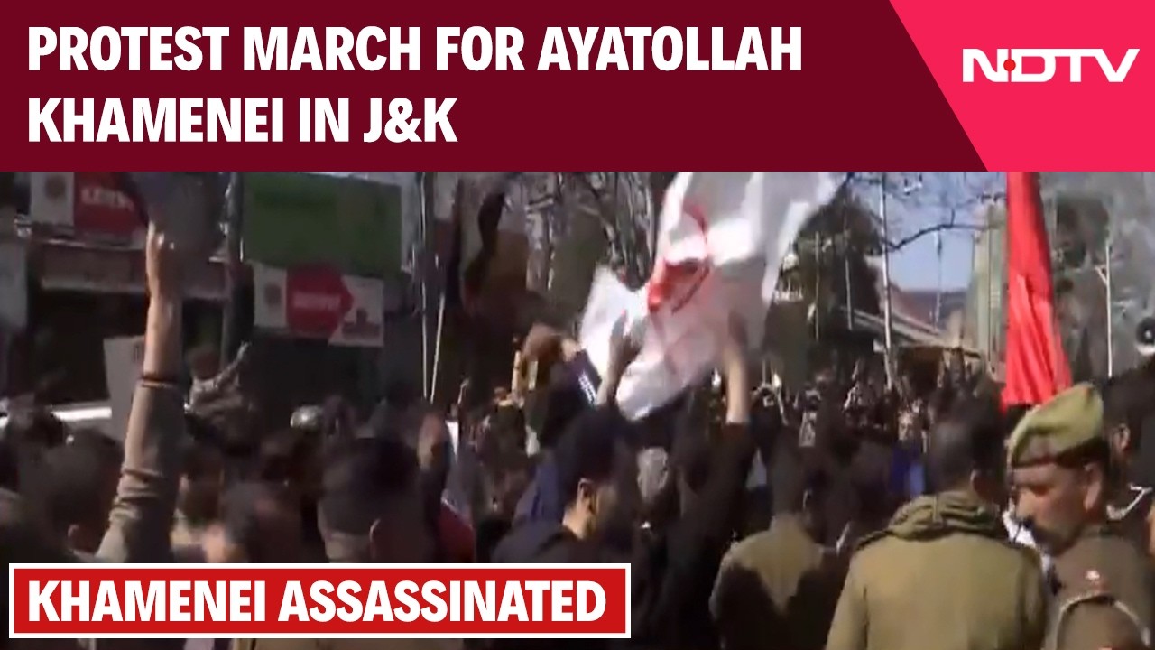 Protest March For Khamenei In J&K | Protests Erupt in J&K, Ladakh Over Khamenei’s Killing