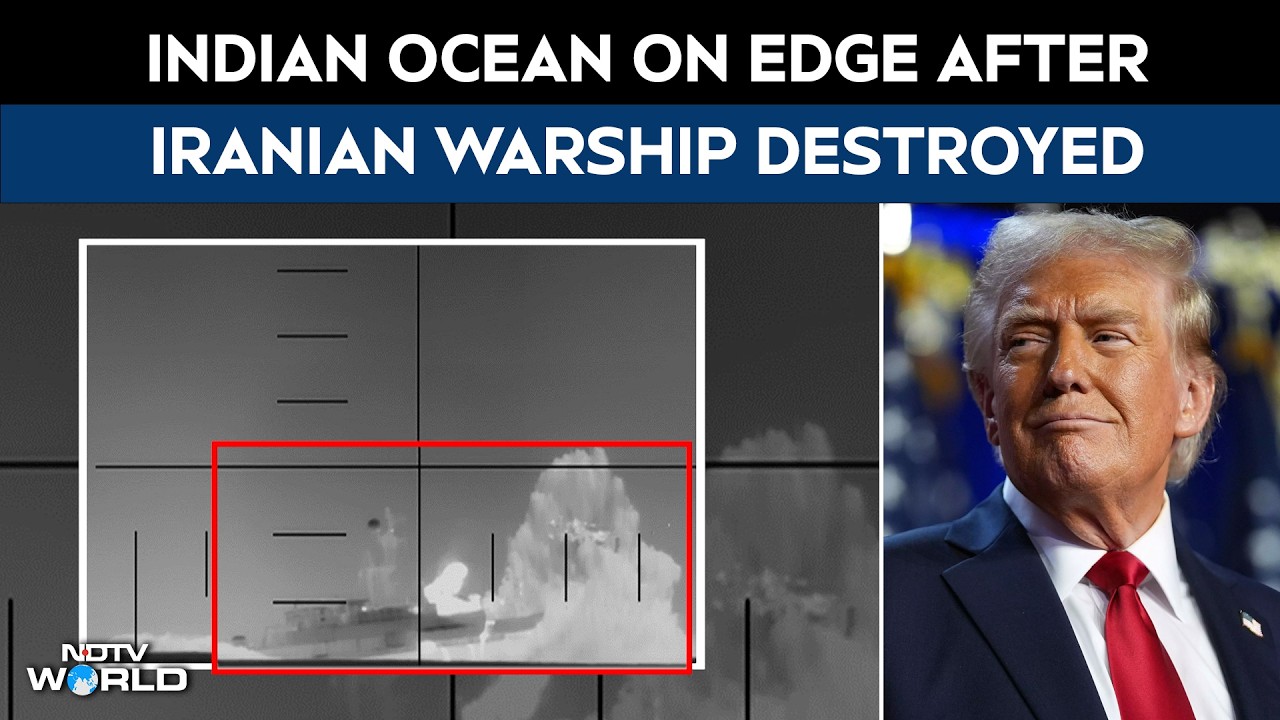 Iran Ship Attack | Iranian Warship Sunk Near India, Indian Ocean Tensions Spike