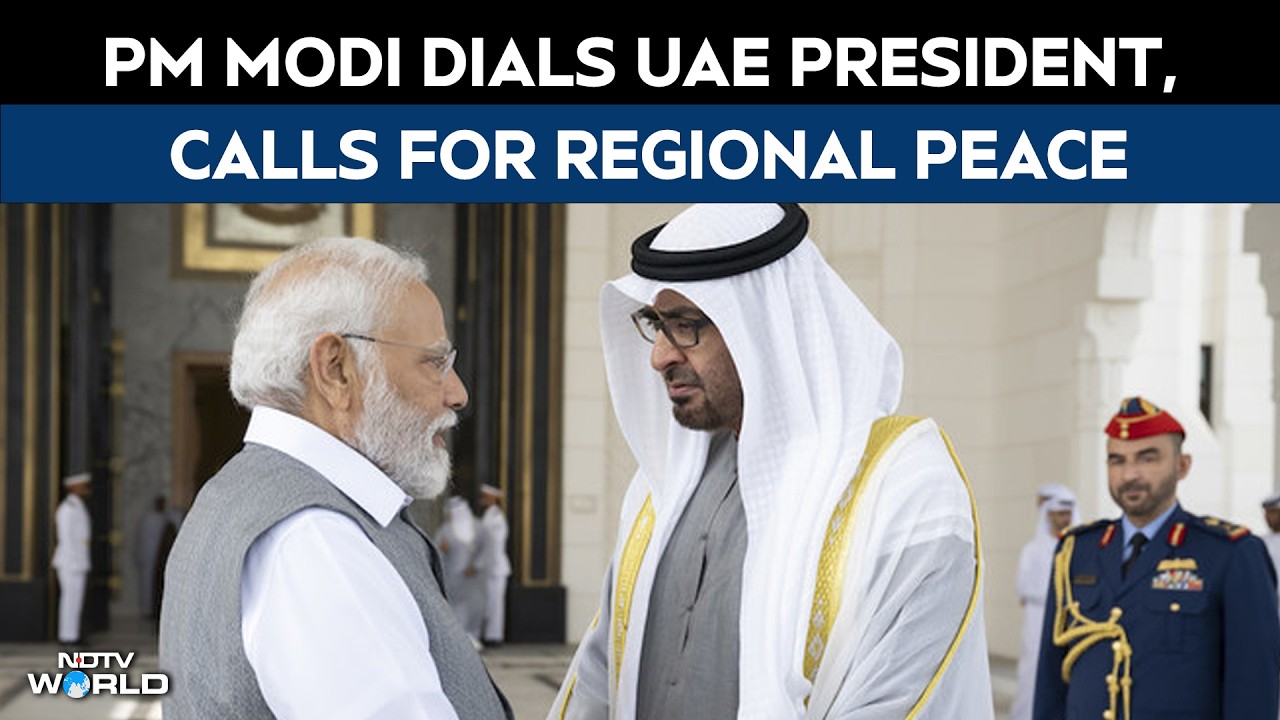 PM Modi Speaks To UAE President: ‘Will Work Together For Restoration Of Peace’