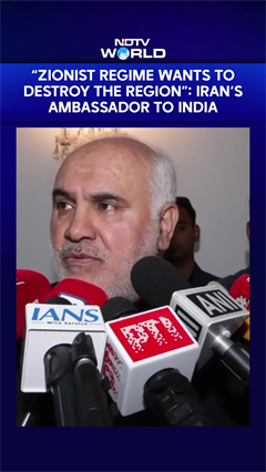 “Zionist Regime Wants To Destroy The Region”: Iran’s Ambassador To India