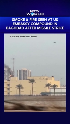 Smoke & Fire At US Embassy Compound In Iraq’s Baghdad After Missile Strike
