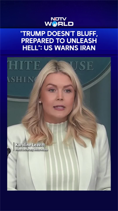 “Trump Doesn’t Bluff, Prepared To Unleash Hell”: US Warns Iran