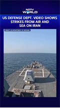 US Defense Department Video Shows Strikes From Air And Sea On Iran