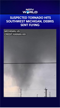 West Michigan Tornado News | Suspected Tornado Hits Southwest Michigan, Debris Sent Flying