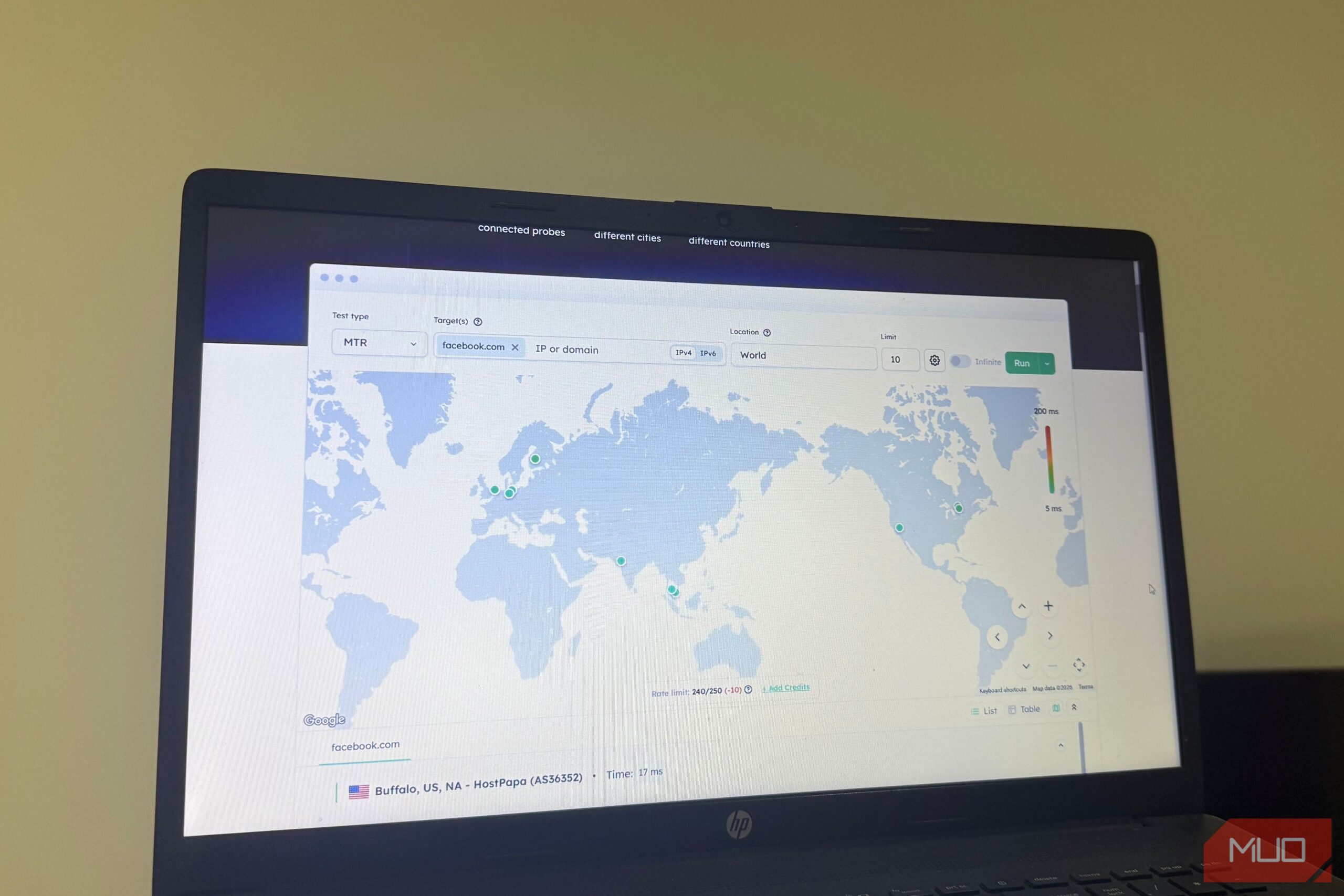 Bharat Journal There’s a free tool that shows you the real latency between your machine and any server on earth