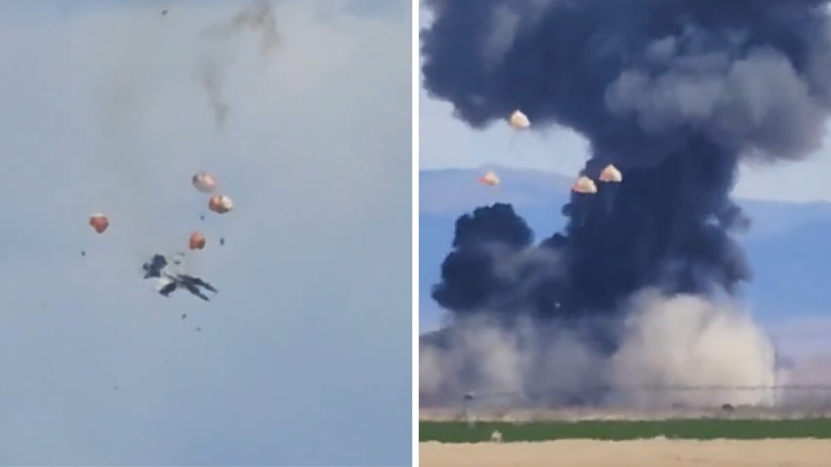 US एयर शो के दौरान आपस में टकराए दो F-18 लड़ाकू विमान, क्रैश होते ही बने आग का गोला