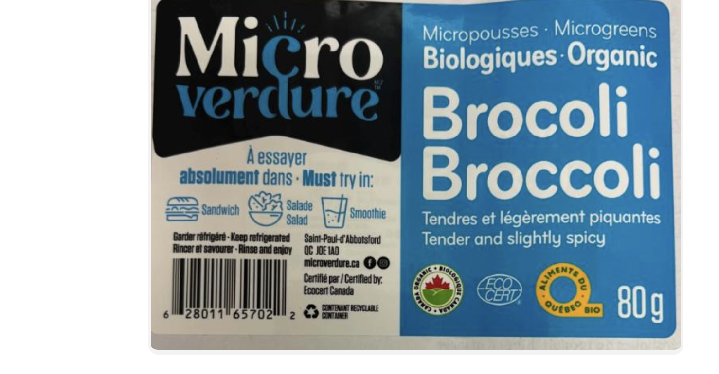 Microgreens being recalled in Canada because of E. coli