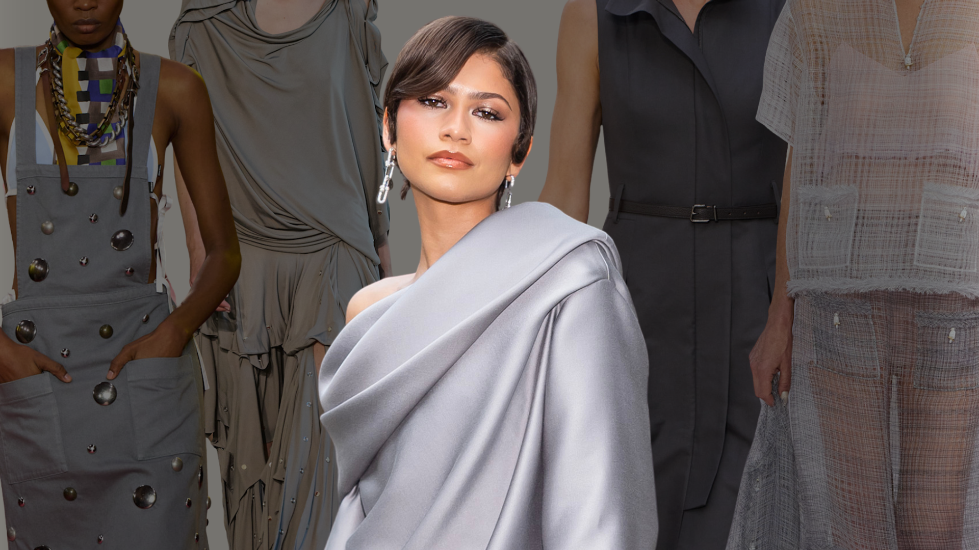 Zendaya’s mini dress proves grey is the unexpected colour trend of SS26