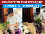 Indian moments where ordinary people spotted using advanced technology:From vegetable vendors wearing AI gear to rural students learning in VR